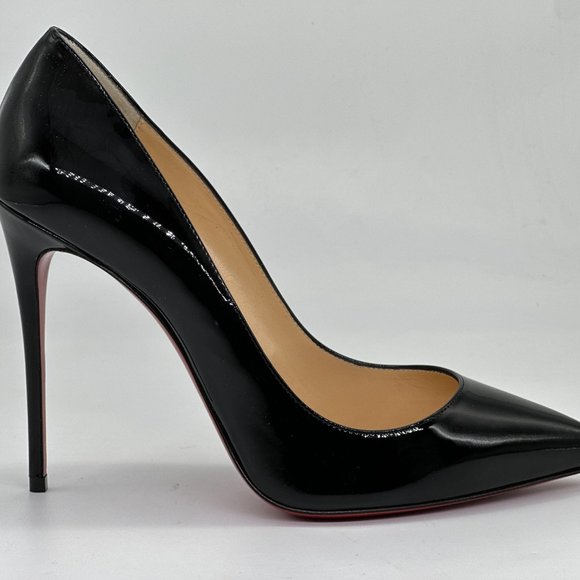 Christian Louboutin PIGALLE FOLLIES 100 Patent Leather Heels Pumps Shoes - Picture 11 of 16